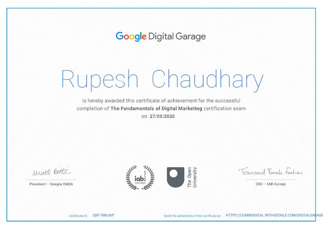 Google - The Fundamentals of Digital Marketing