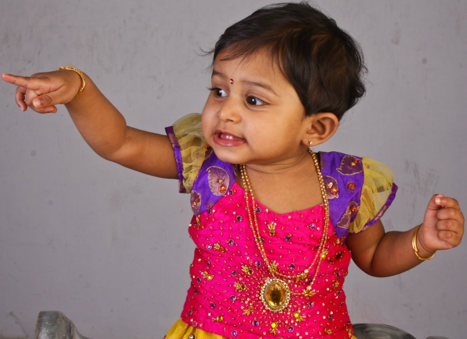jewelry Indian Cute girl Baby first birthday jewellery and dress styles