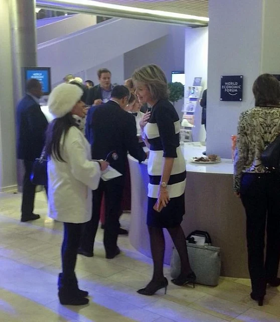 King Philippe and Queen Mathilde - World Economic Forum - Davos - Switzerland