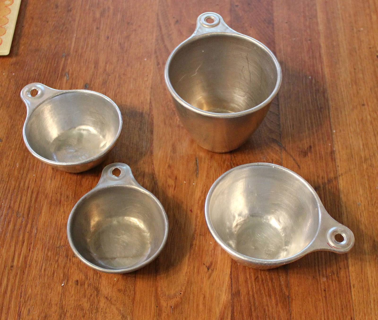 Vintage Aluminum Measuring Spoon Set Kitchen Decor Modern 