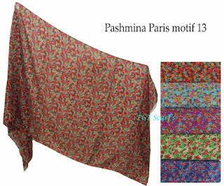pashmina paris motif grosir souvenir shawl scarf murah