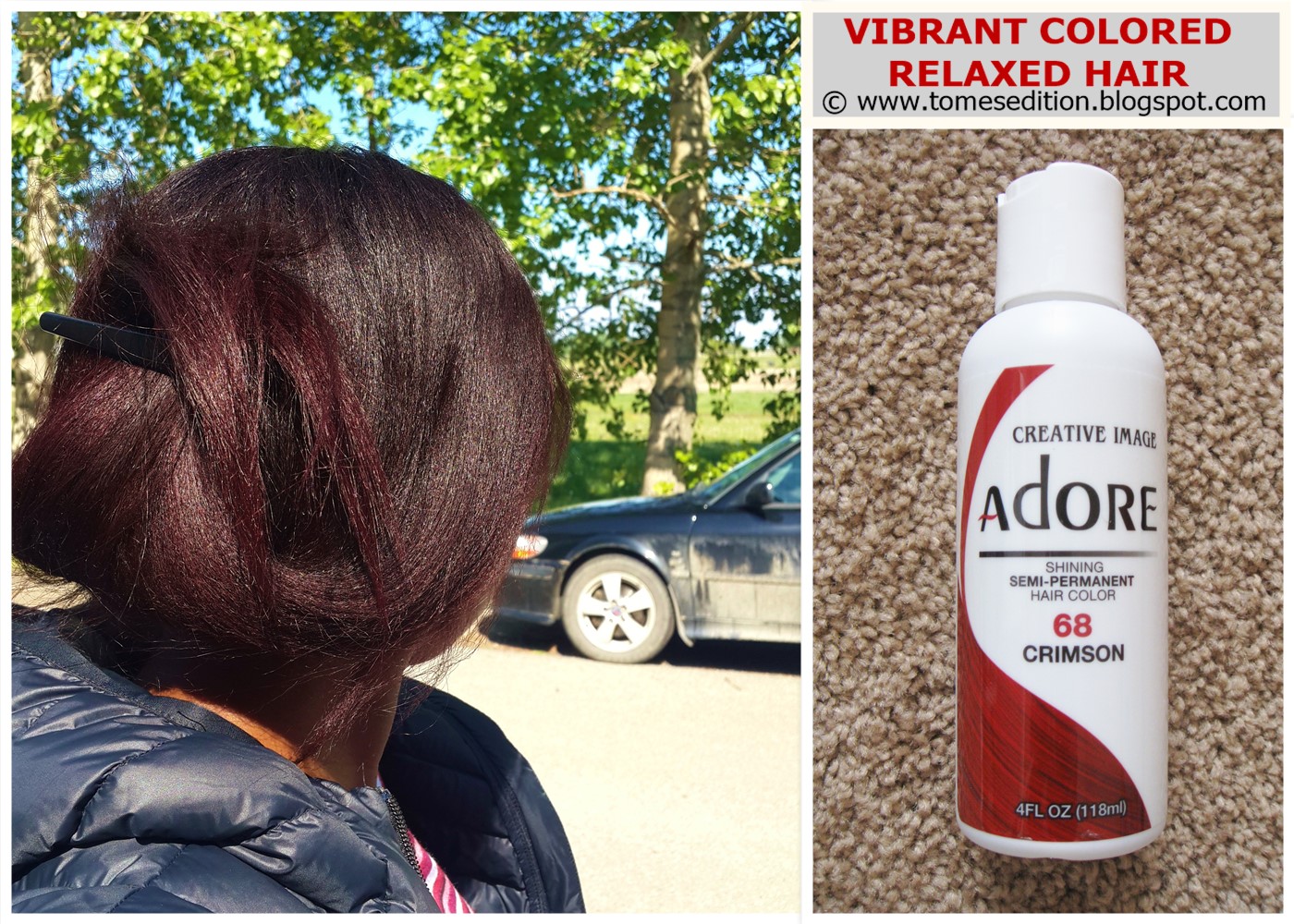 Tomes Edition Vibrant Colored Relaxed Hair