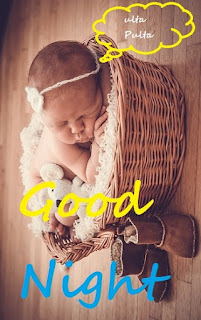 good night cute baby images