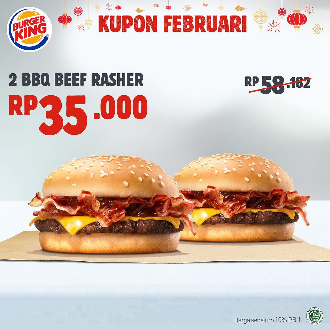 #BurgerKing - #Promo Kupon Double Hoki & Hepi Bulan Februari 2019