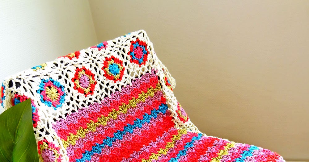 MES FAVORIS TRICOT-CROCHET: Modèle plaid au crochet gratuit : Ziggy blanky