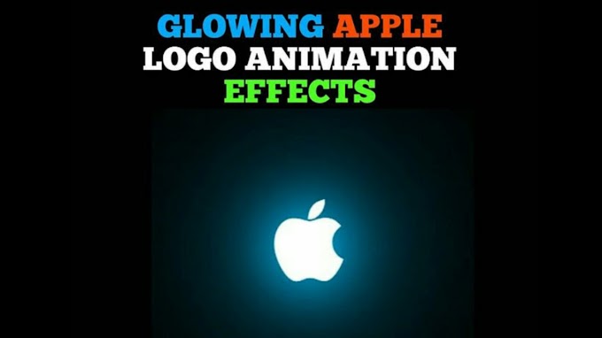 How to create Glowing Apple Logo Animation Effect using HTML and CSS