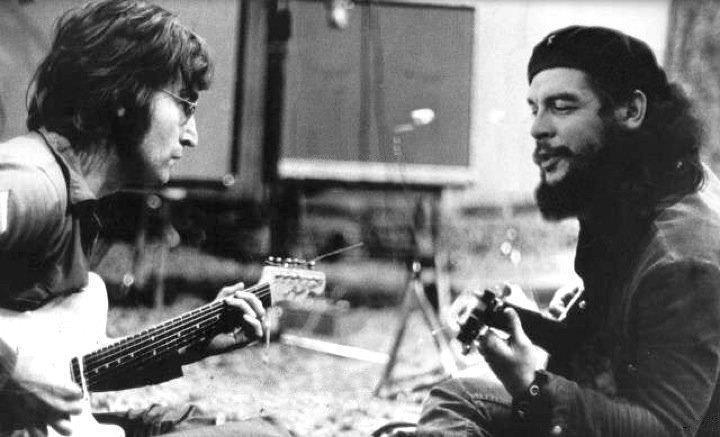 Photo Montage John Lennon Et Che Guevara BELİRTİLER: Lennon ve Che