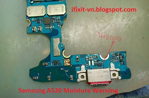 Samsung A520 Moisture Warning