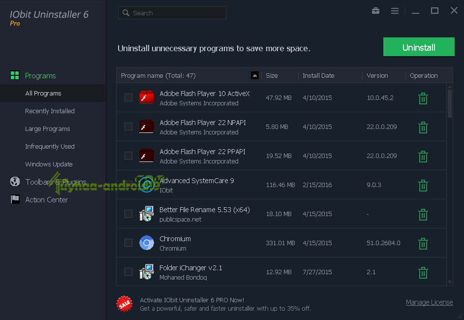 IObit Uninstaller Pro