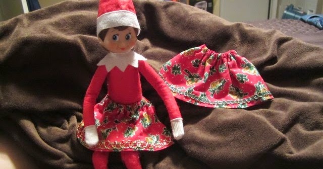 Carole's Corner of Crafts: Sewing - Elf on the Shelf Skirt Tutorial