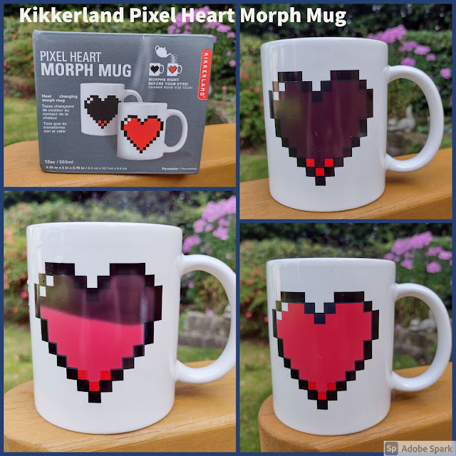 Kikkerland Pixel Heart Morph Mug
