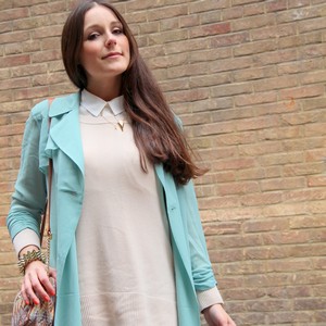 Minty raincoat