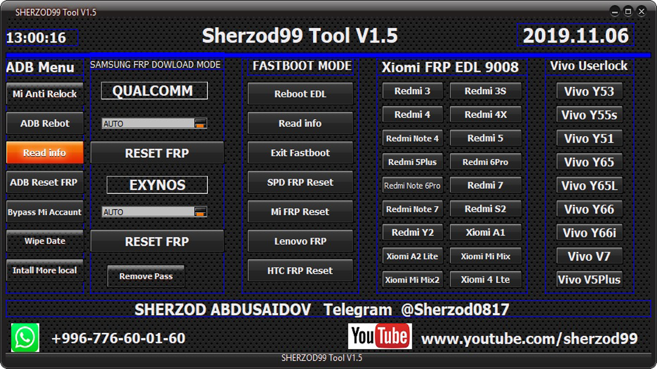 V tool. D-G Unlocker Tools. Meizu USERLOCK remove Tool. Pandora Tool FRP. Dealer Tool v1.0.0.4.