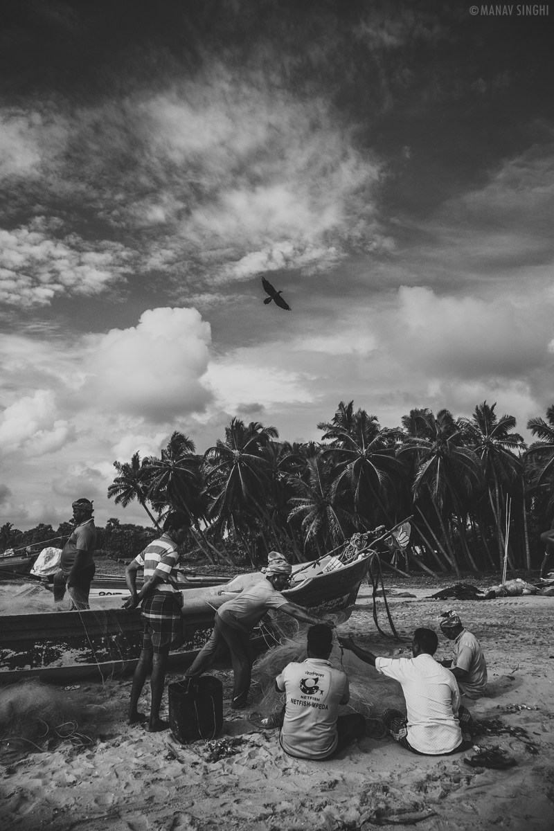 Shot at Fisherman Area near Le Pondy Beach Resort, Pondicherry - 29-Oct-2019