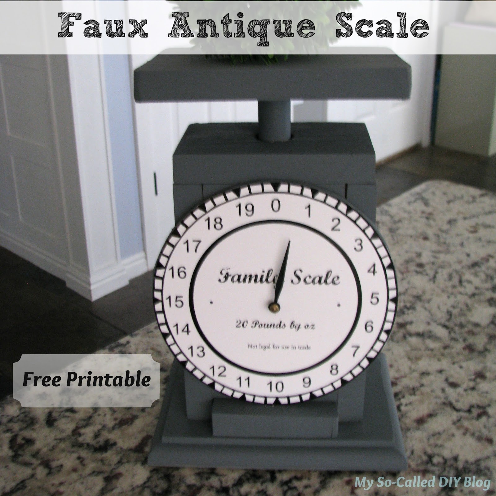 My So Called Diy Blog Faux Antique Scale Free Printable