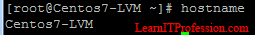 installation of centos 7 with lvm