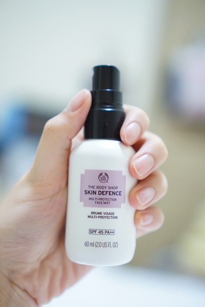 #REVIEW The Body Shop Indonesia - Skin Defence Multi-Protection Face Mist SPF45 PA++ 