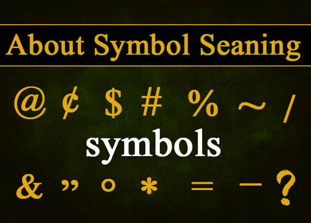 Symbol Meaning Easy Understand 100%