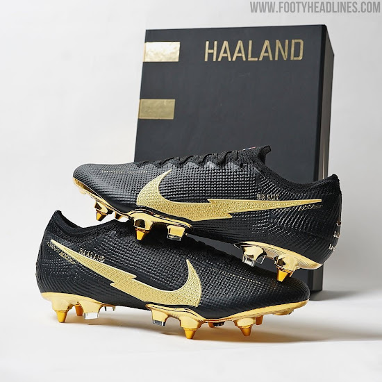 golden nike football boots
