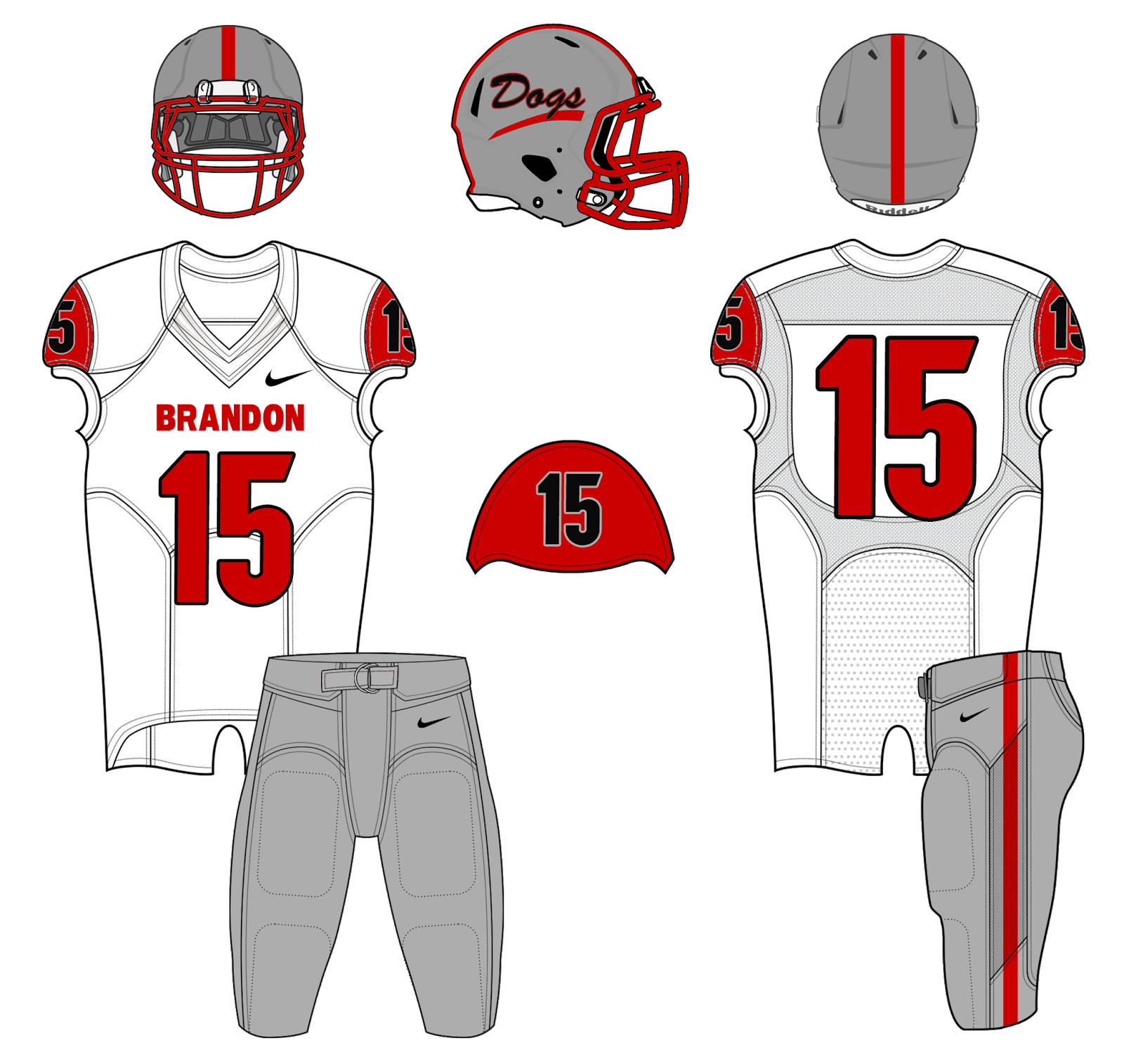 Mississippi High School Football Helmets Brandon