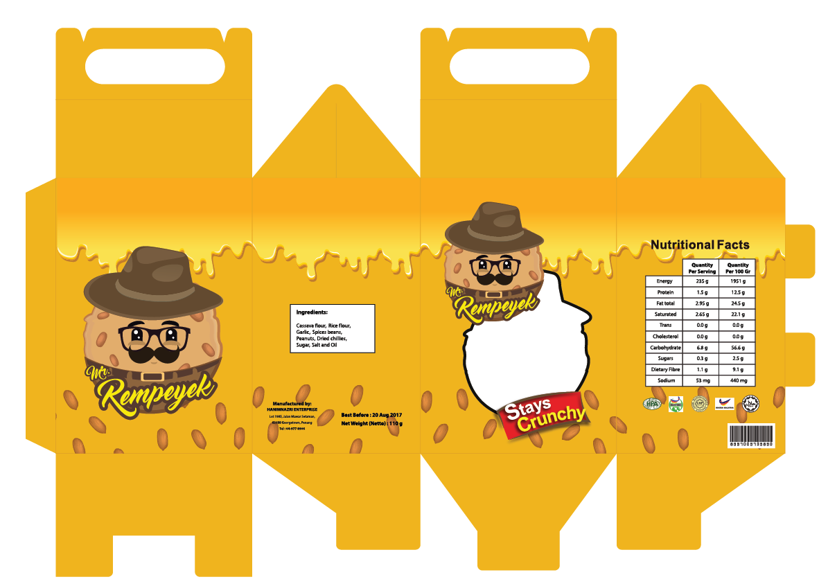 Hanim Nazri's: BASIC PACKAGING: FINAL MOCKUP LAYOUT