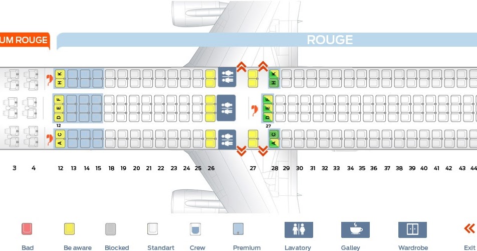 Air Canada Airline Seating Chart