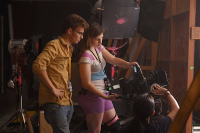 Director Cameron Mitchell Elmore with Director of Photography Lani Finer