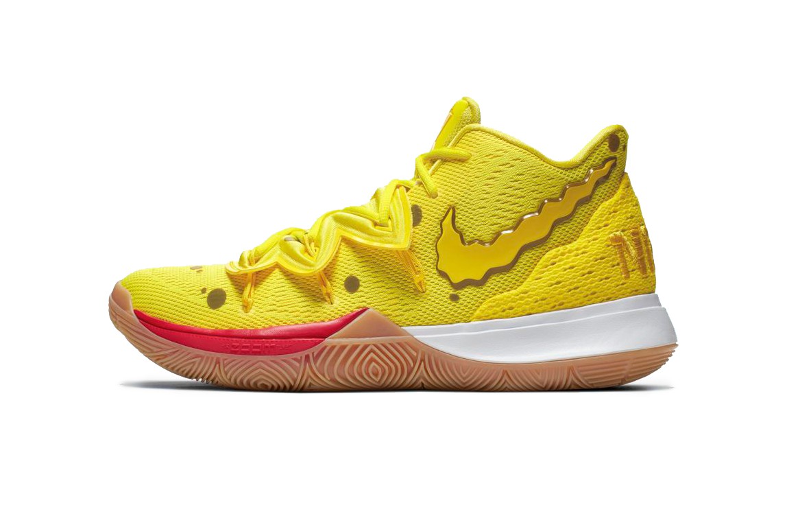 kyrie 5 spongebob yellow
