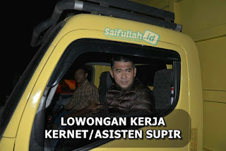 Lowongan Kerja Kernet / Asisten Supir CV. Surya Mas Gemilang Pontianak