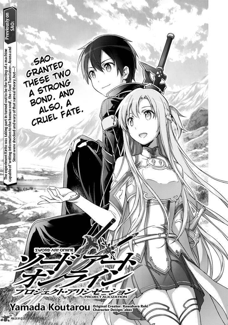 Sword Art Online Project Alicization Chapter 6 Sword Art Online Manga Online