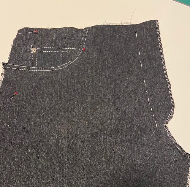 SIGRID - sewing, knitting: Jeans - sewing a curved seam