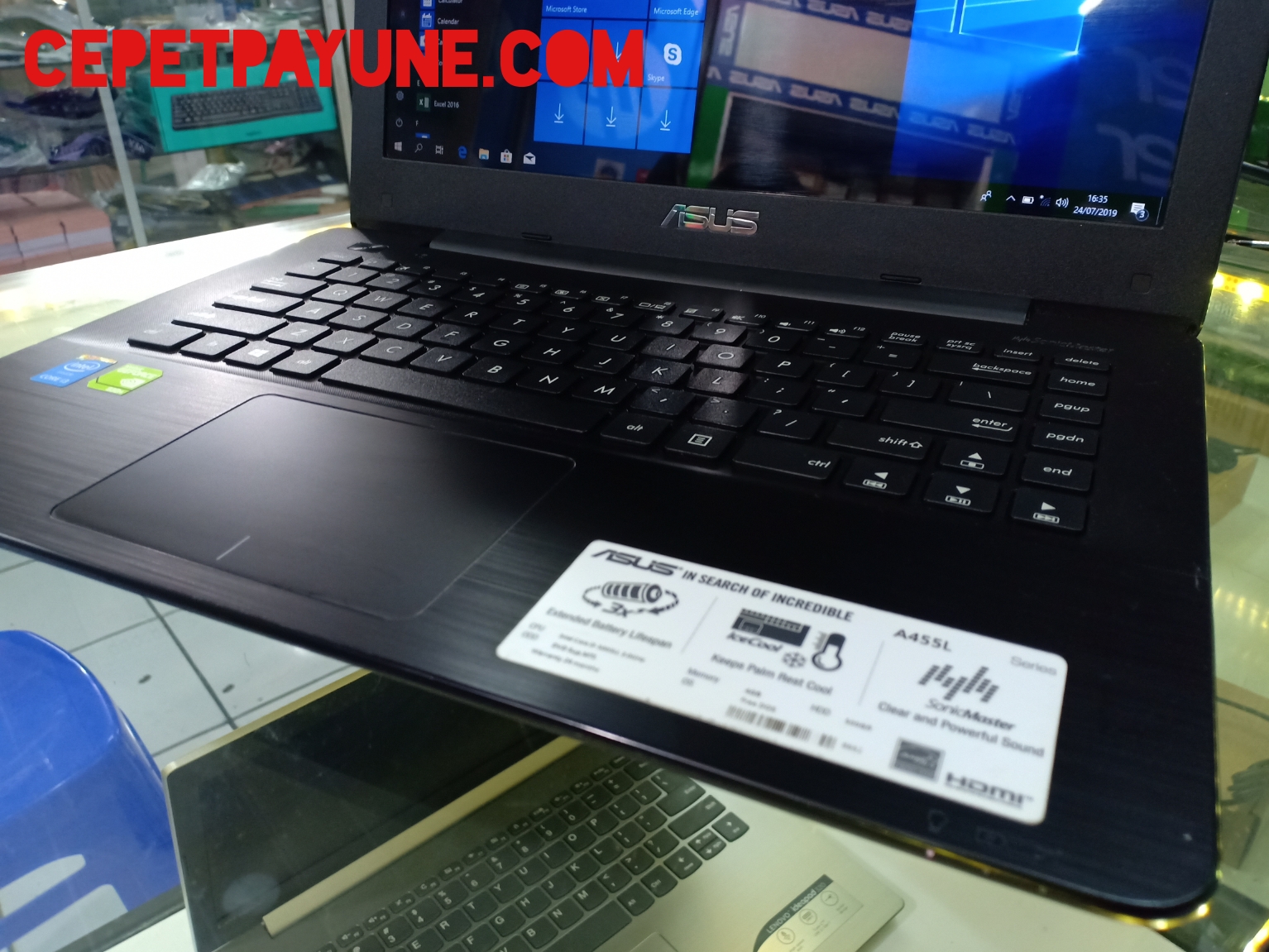 Laptop Asus A455L i3 5200U brodwell Vga nvidia 930M 2Gb Jual Beli