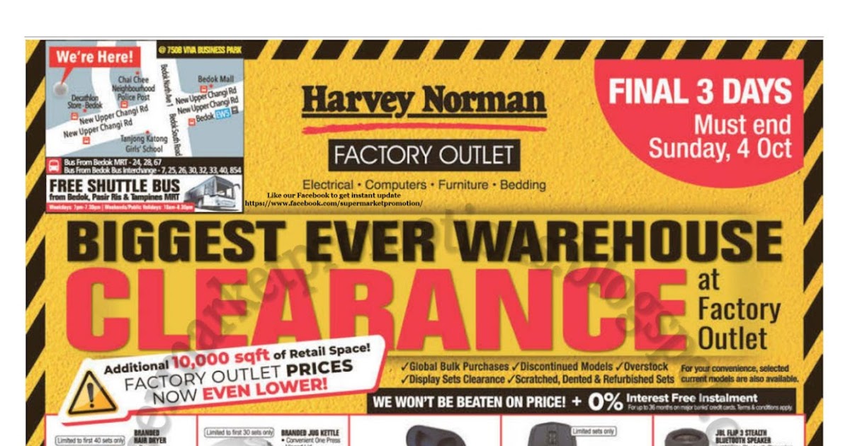 Harvey Norman Warehouse Sale 01 04 October 2020 Supermarket Promotions