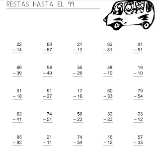 CUADERNILLO REPASO RESTAS CON LLEVADAS