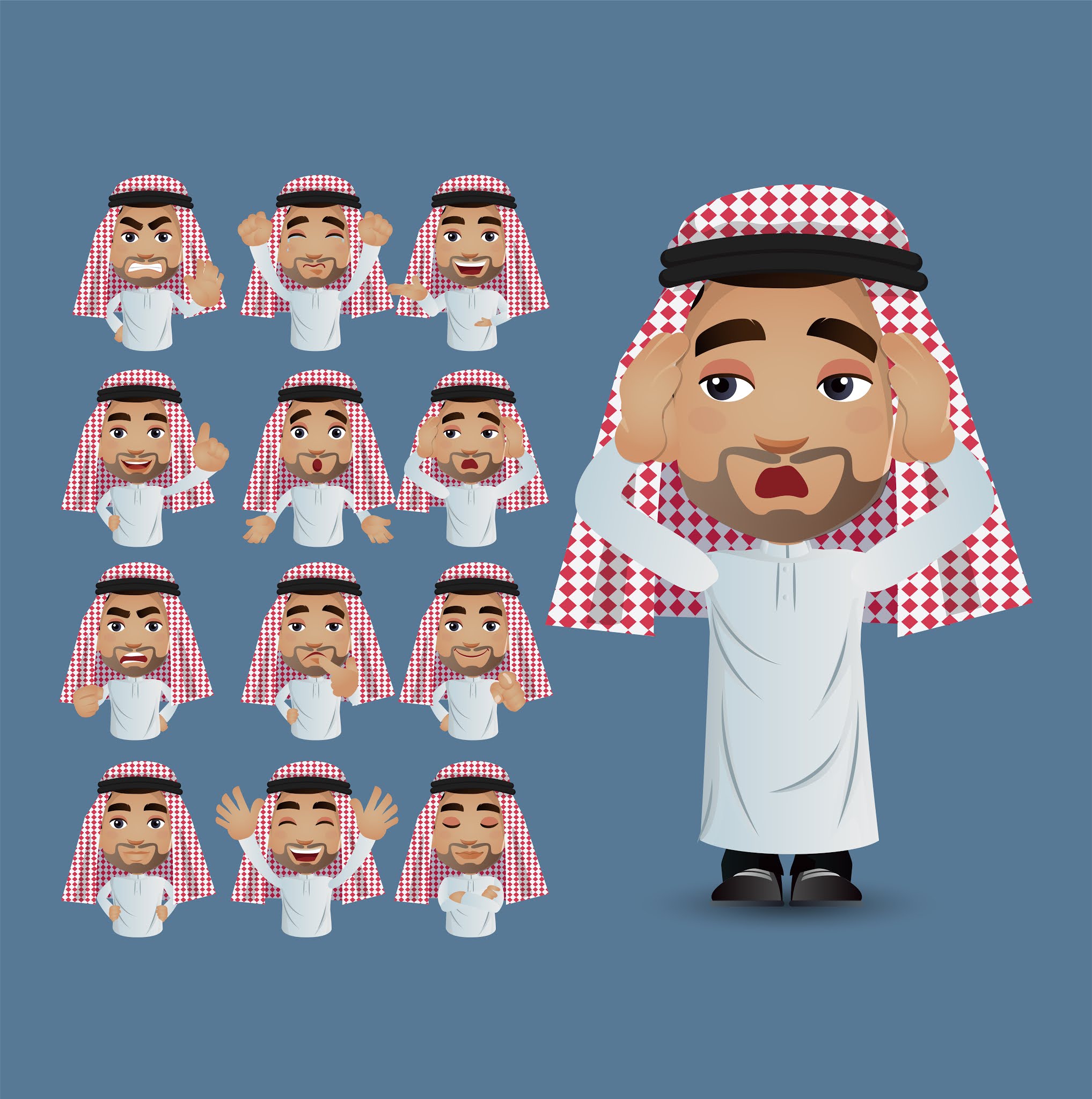 Gulf Youth Cartoon Characters Designs Victor Photoshop