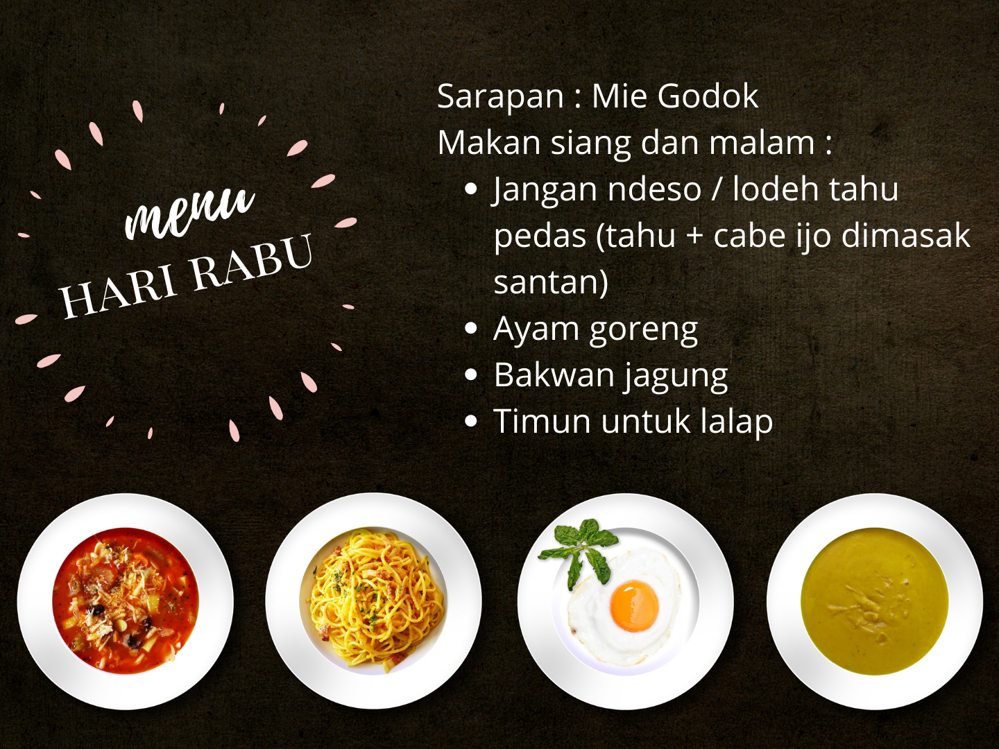 menu masakan harian