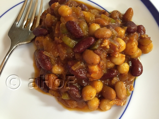 Three Bean, Bacon, Medley, canned beans, side dish