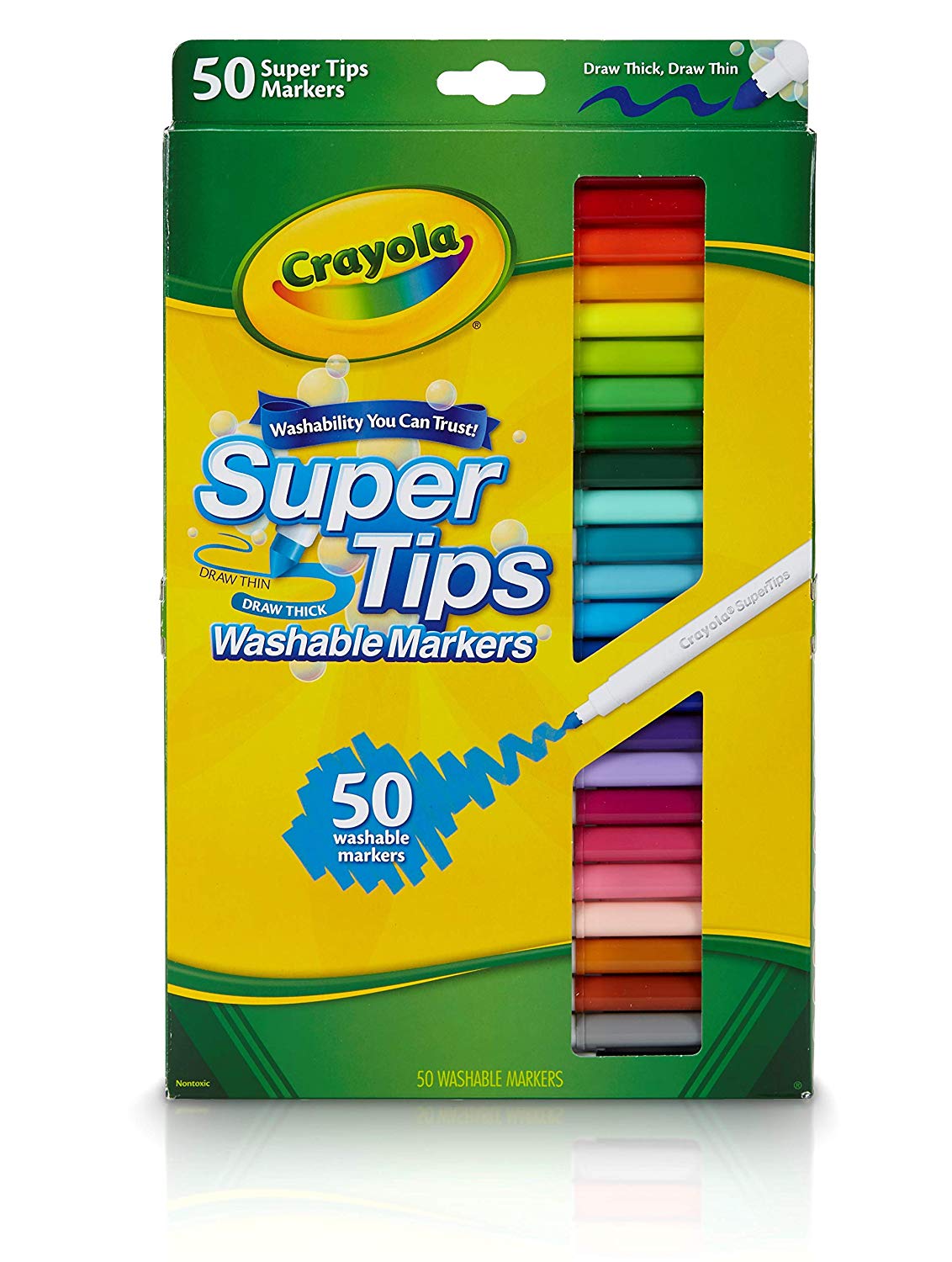 Dollar Savers: Crayola Super Tips Washable Markers (50 Count) for ONLY