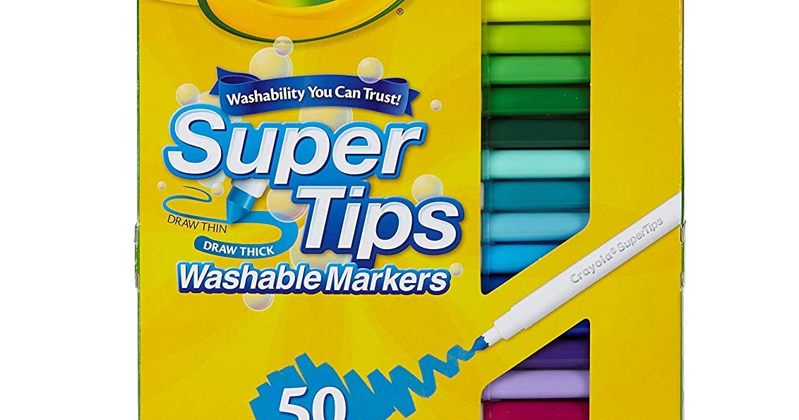 Dollar Savers Crayola Super Tips Washable Markers (50 Count) for ONLY