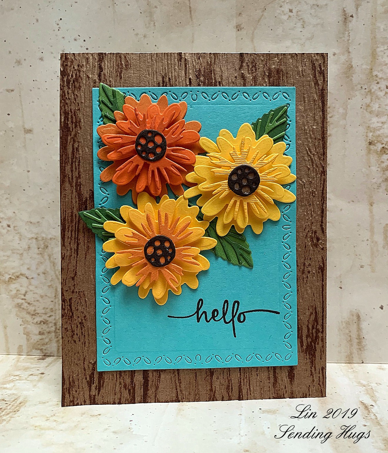 MFT Peaceful Wildflowers Stamp and Die Sets  Inspirational cards, Simple  cards, Tim holtz distress ink
