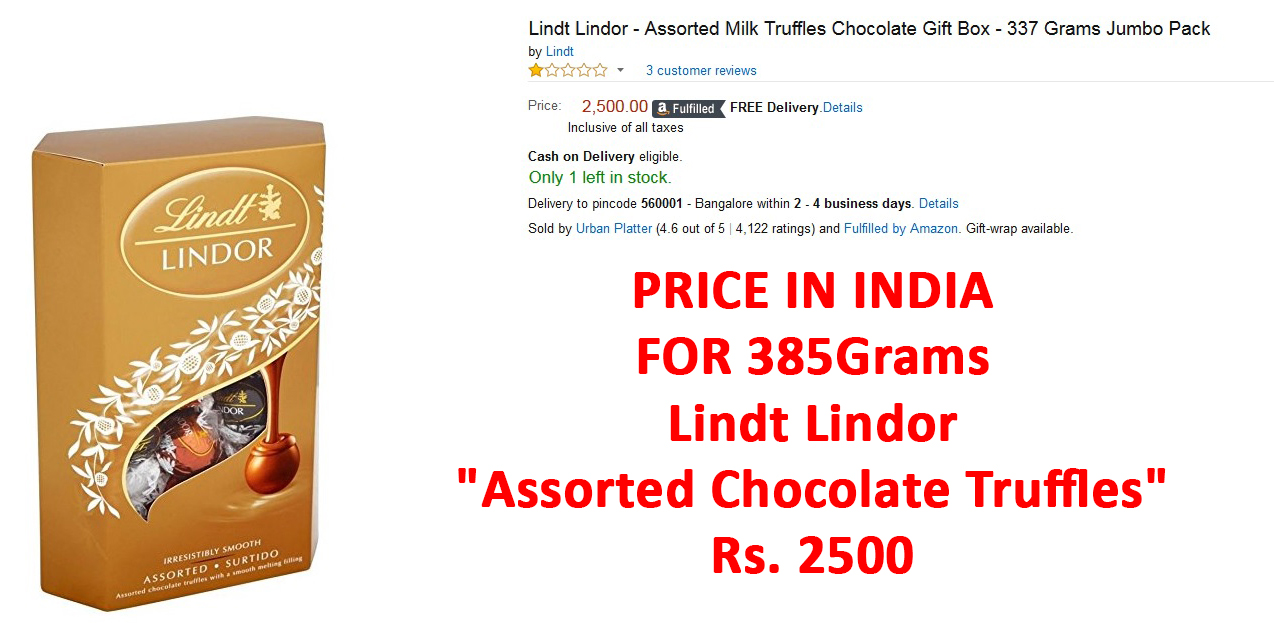 Evewin Photo Lindt Lindor "Assorted Chocolate Truffles" Review by Evewin Lakra