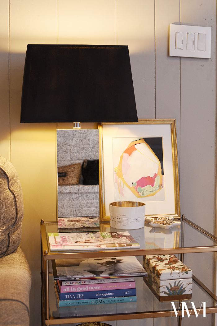 Diy Black Painted Lampshade With Gold, How To Paint The Inside Of A Lampshade
