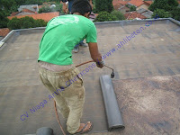 cara pasang waterproofing membrane bakar pada dak beton
