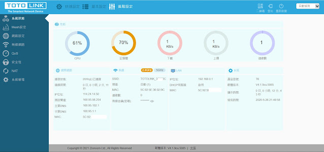 TOTOLINK T6 AC1200 Mesh網狀路由器, 智慧訊號自動連線