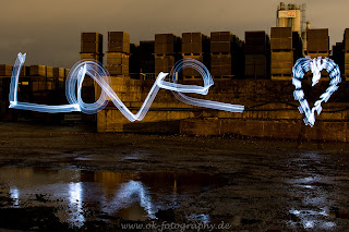 Lightpainting Lichtkunst Lightart Hafen Hamm Nikon Love Herz heart