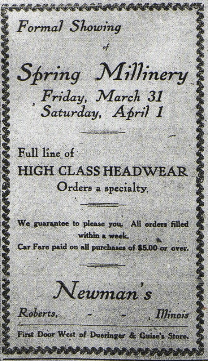 Newman's 1911 Ad