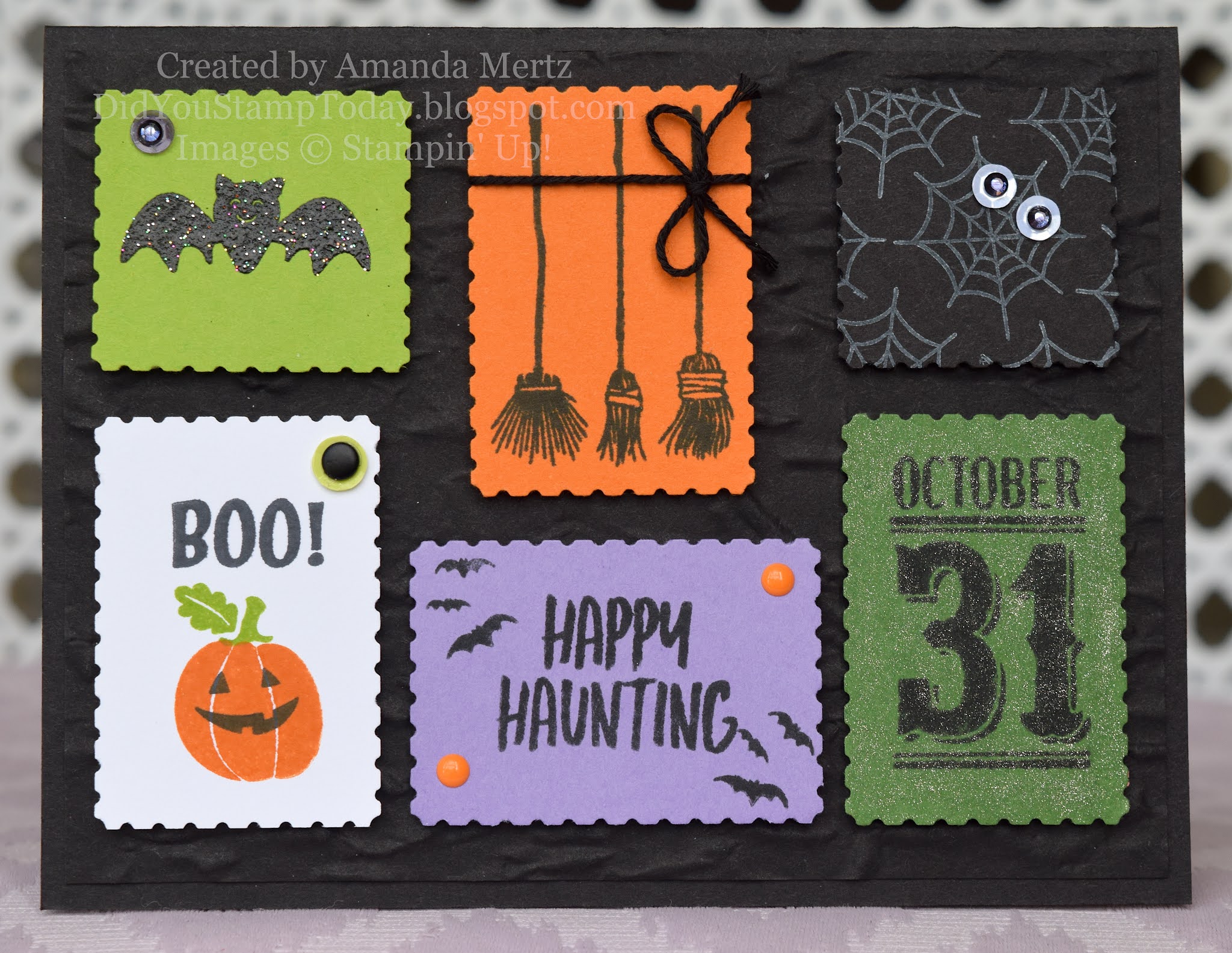 Did You Stamp Today? Halloween Sampler Stampin' Up! Festive Post