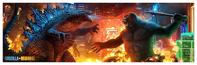 Godzilla vs Kong Giclee Print by Pablo Olivera x Bottleneck Gallery