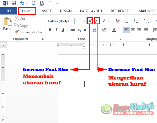 Tips Memperbesar Dan Memperkecil Ukuran Huruf Di Word Dengan Shortcut Keyboard Eman Mendrofa