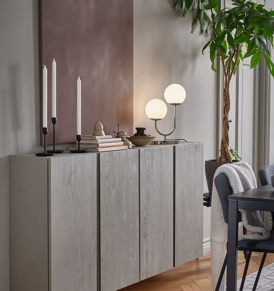 GRUFF Tủ Treo Tường 200x22x60 cm Màu Trắng